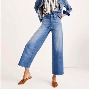 Madewell High Waist Wide Leg Jeans